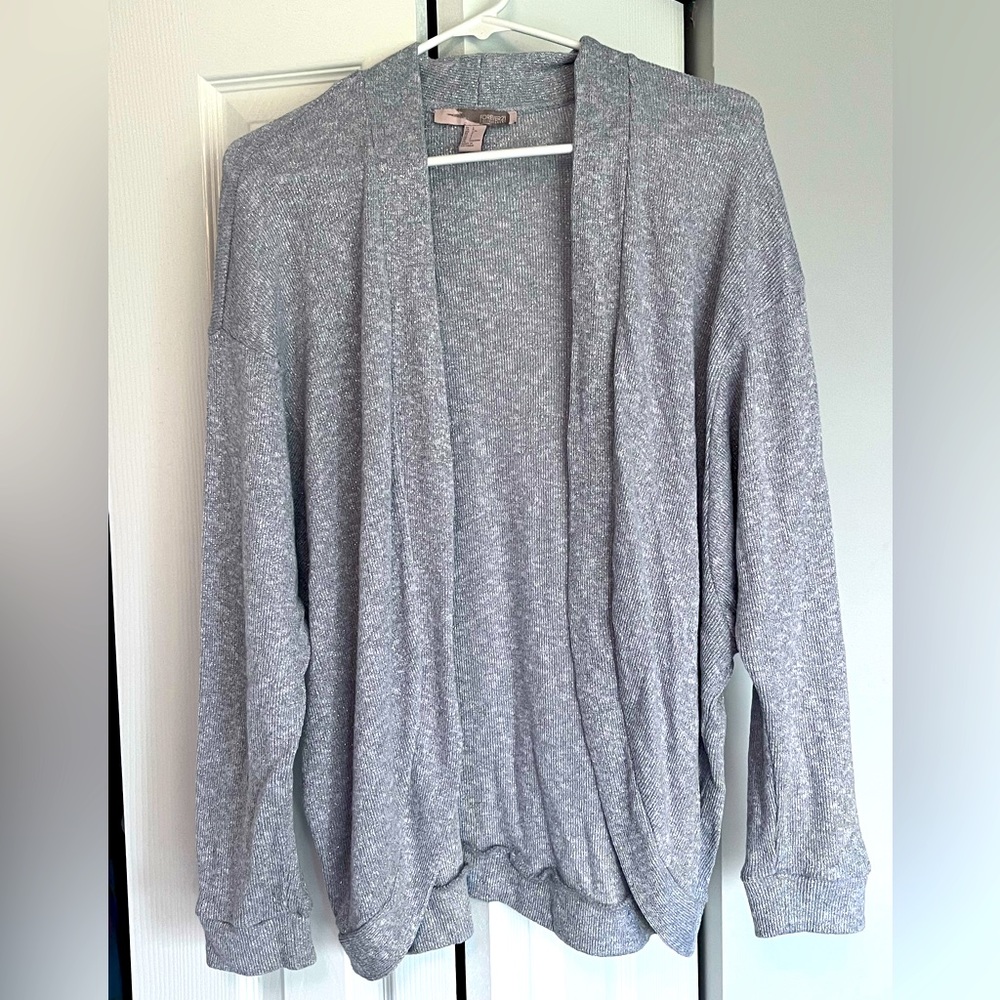 Silver sparkly sweater
